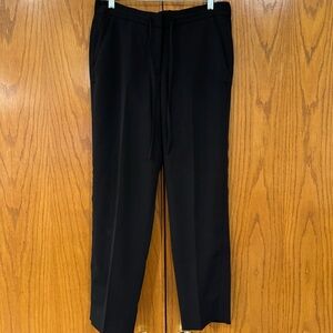 Talbots Women's 8 Elastic Tie Pull-on Zipper Dress Pants Slacks Trousers Pockets